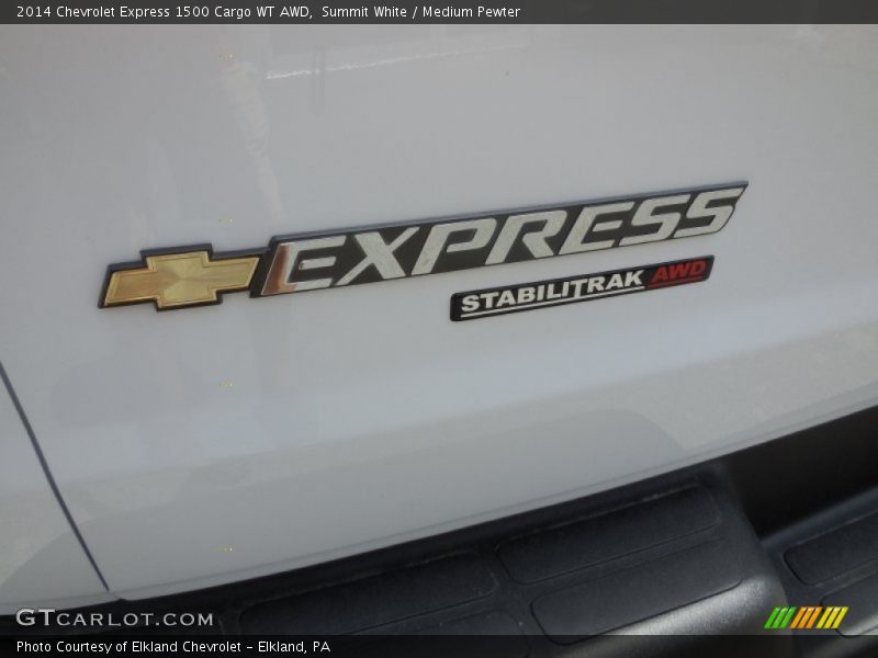 Summit White / Medium Pewter 2014 Chevrolet Express 1500 Cargo WT AWD