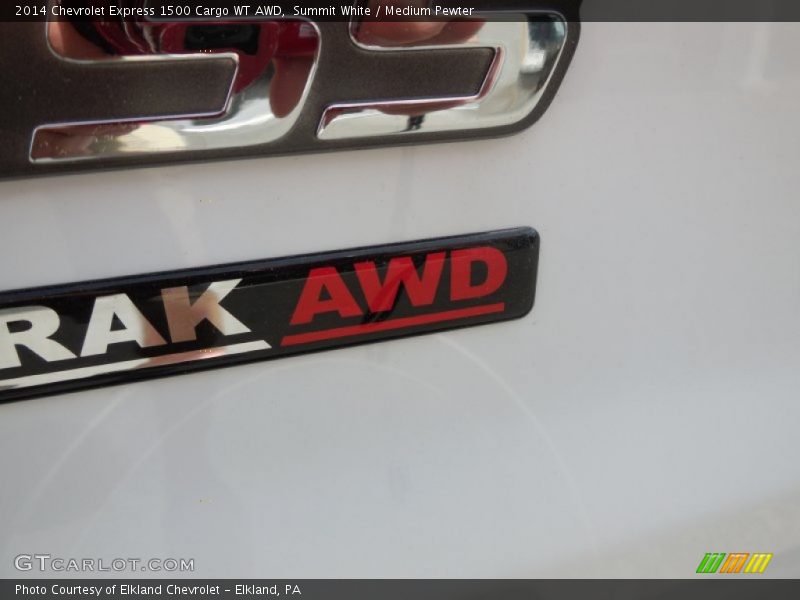 Summit White / Medium Pewter 2014 Chevrolet Express 1500 Cargo WT AWD