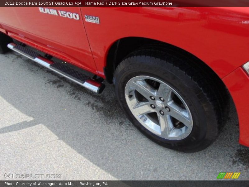 Flame Red / Dark Slate Gray/Medium Graystone 2012 Dodge Ram 1500 ST Quad Cab 4x4