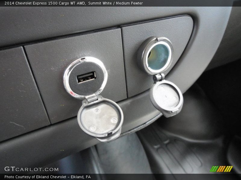 Summit White / Medium Pewter 2014 Chevrolet Express 1500 Cargo WT AWD