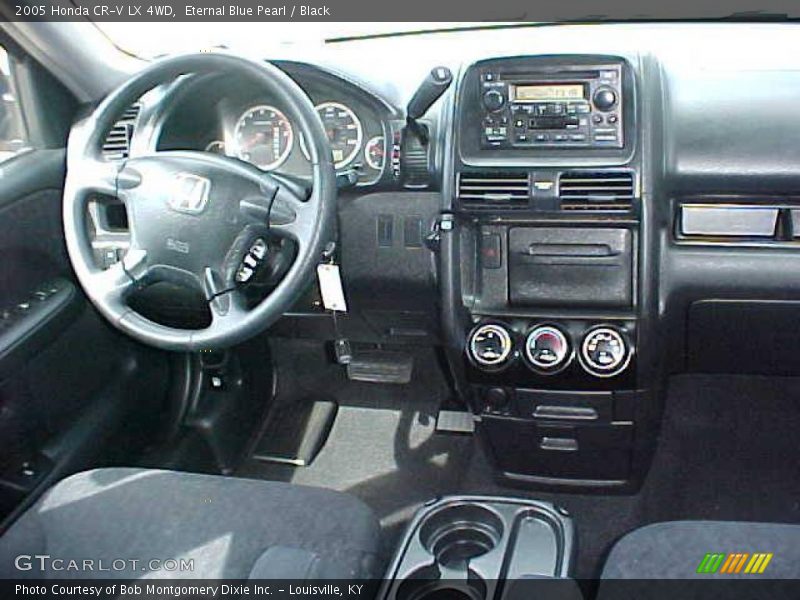 Eternal Blue Pearl / Black 2005 Honda CR-V LX 4WD