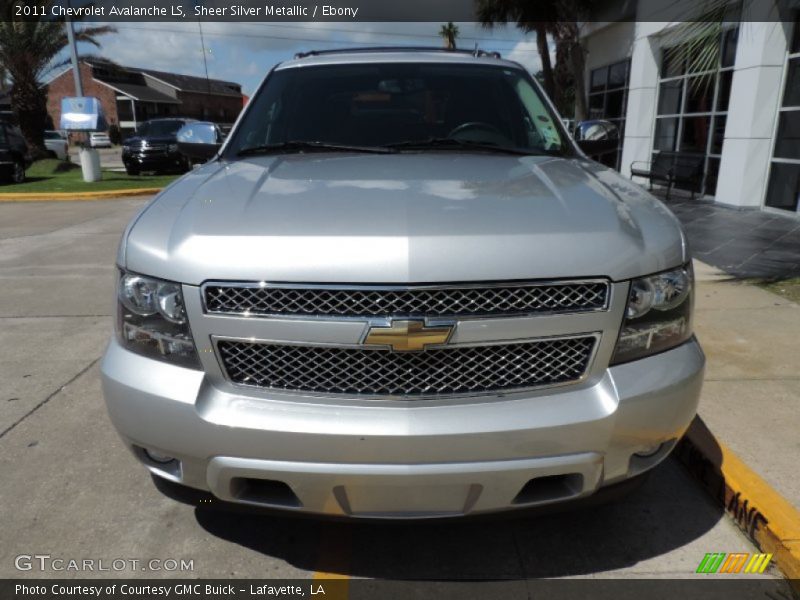 Sheer Silver Metallic / Ebony 2011 Chevrolet Avalanche LS