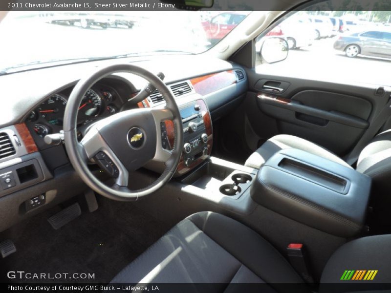 Sheer Silver Metallic / Ebony 2011 Chevrolet Avalanche LS