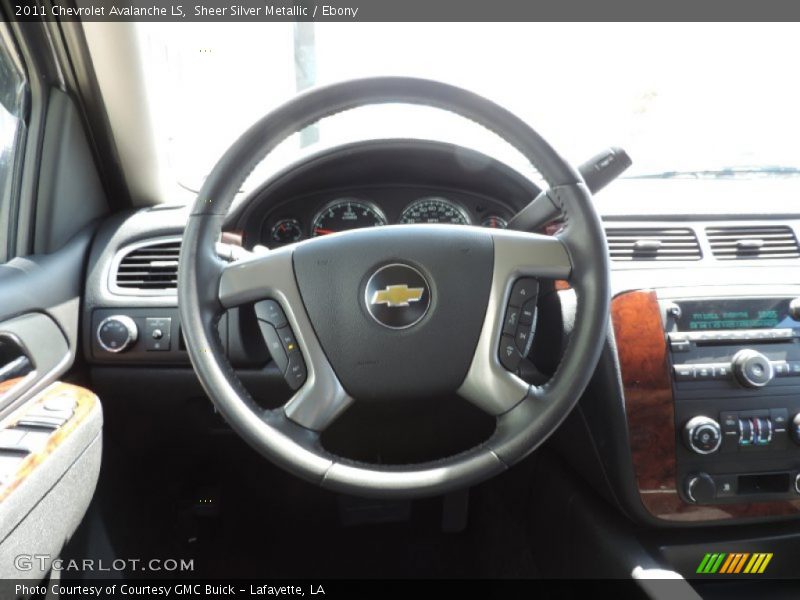 Sheer Silver Metallic / Ebony 2011 Chevrolet Avalanche LS