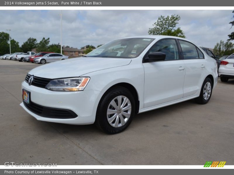 Pure White / Titan Black 2014 Volkswagen Jetta S Sedan