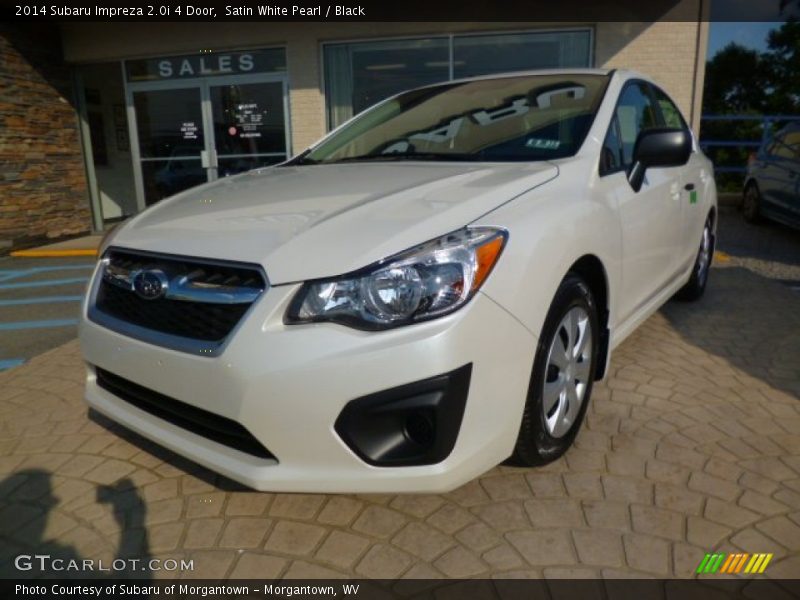 Satin White Pearl / Black 2014 Subaru Impreza 2.0i 4 Door