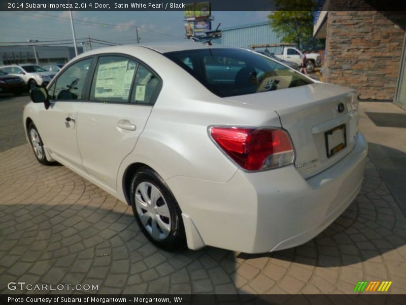 Satin White Pearl / Black 2014 Subaru Impreza 2.0i 4 Door