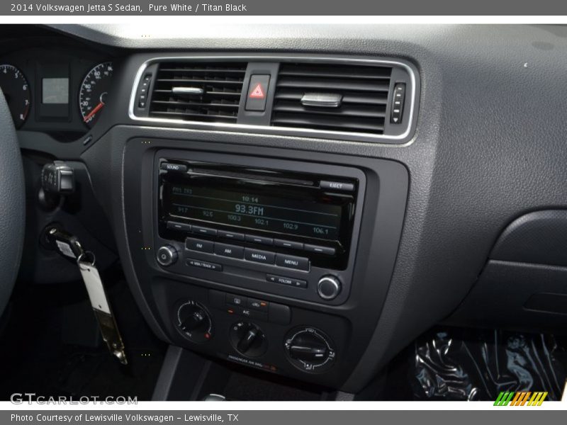 Pure White / Titan Black 2014 Volkswagen Jetta S Sedan