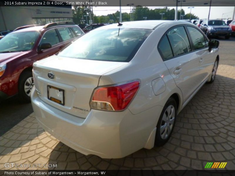 Satin White Pearl / Black 2014 Subaru Impreza 2.0i 4 Door