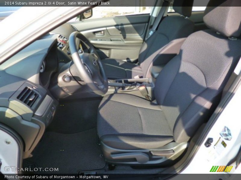 Satin White Pearl / Black 2014 Subaru Impreza 2.0i 4 Door
