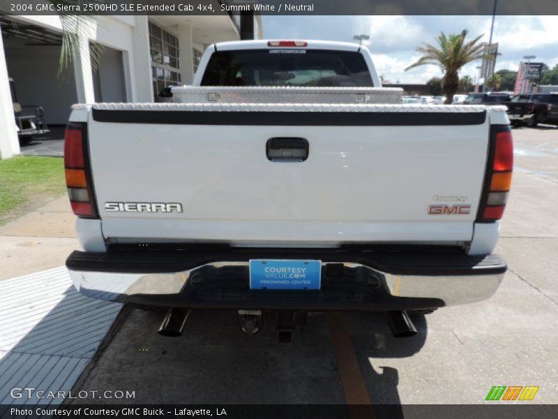 Summit White / Neutral 2004 GMC Sierra 2500HD SLE Extended Cab 4x4