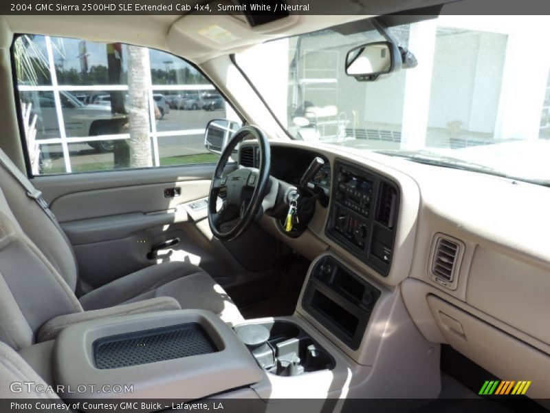 Summit White / Neutral 2004 GMC Sierra 2500HD SLE Extended Cab 4x4