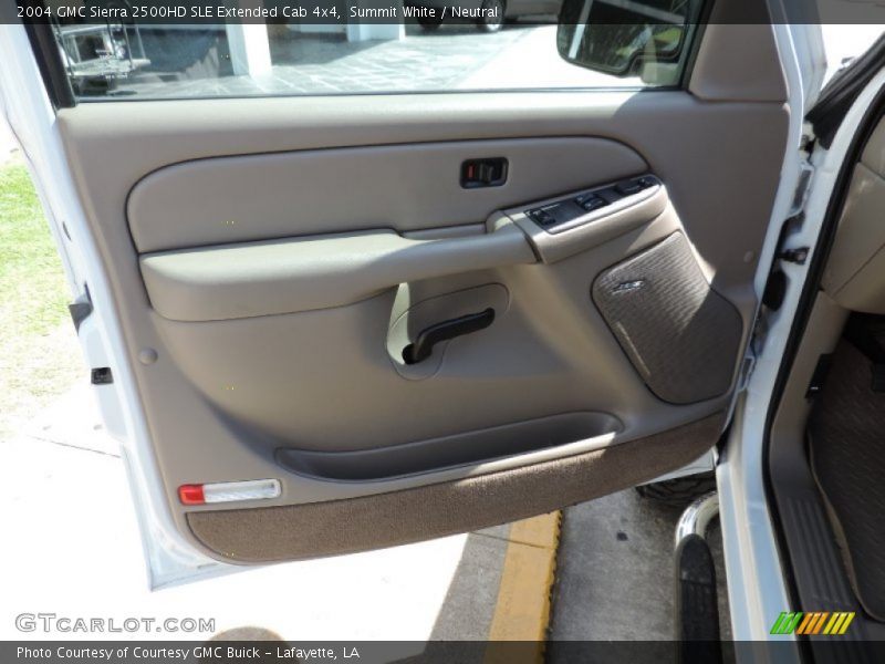 Summit White / Neutral 2004 GMC Sierra 2500HD SLE Extended Cab 4x4