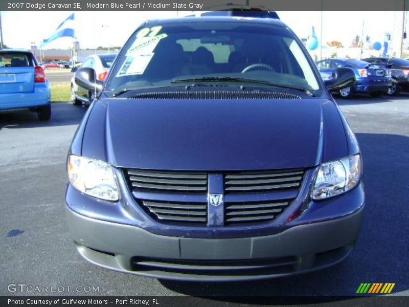 Modern Blue Pearl / Medium Slate Gray 2007 Dodge Caravan SE