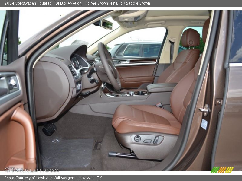  2014 Touareg TDI Lux 4Motion Saddle Brown Interior