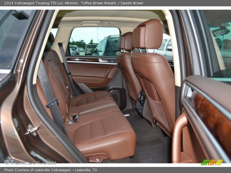 Rear Seat of 2014 Touareg TDI Lux 4Motion