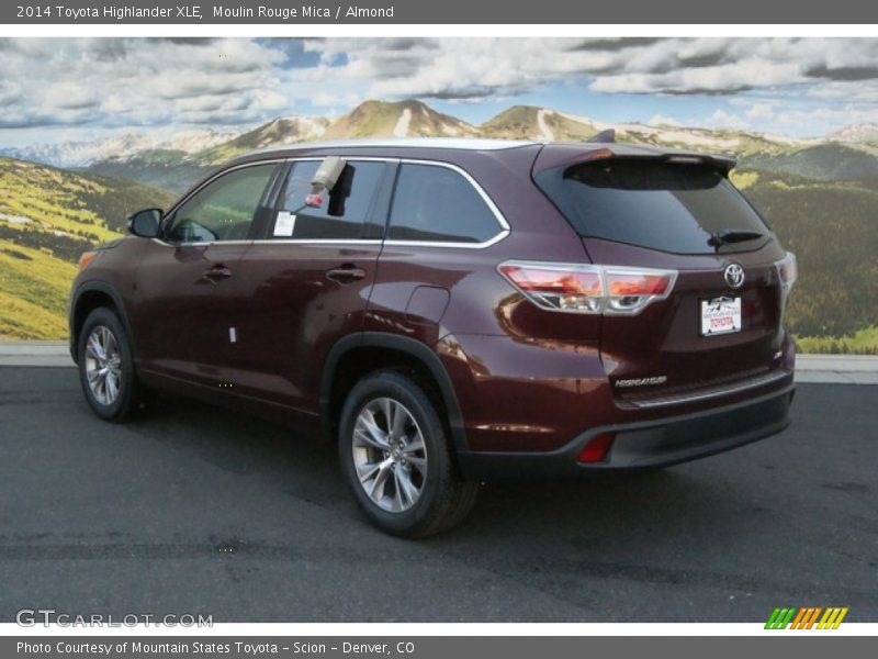 Moulin Rouge Mica / Almond 2014 Toyota Highlander XLE