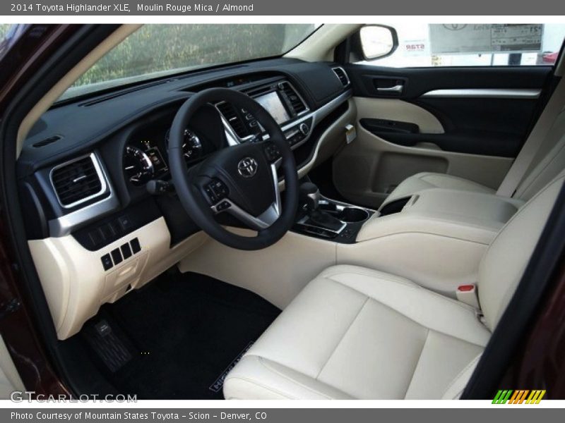 Moulin Rouge Mica / Almond 2014 Toyota Highlander XLE