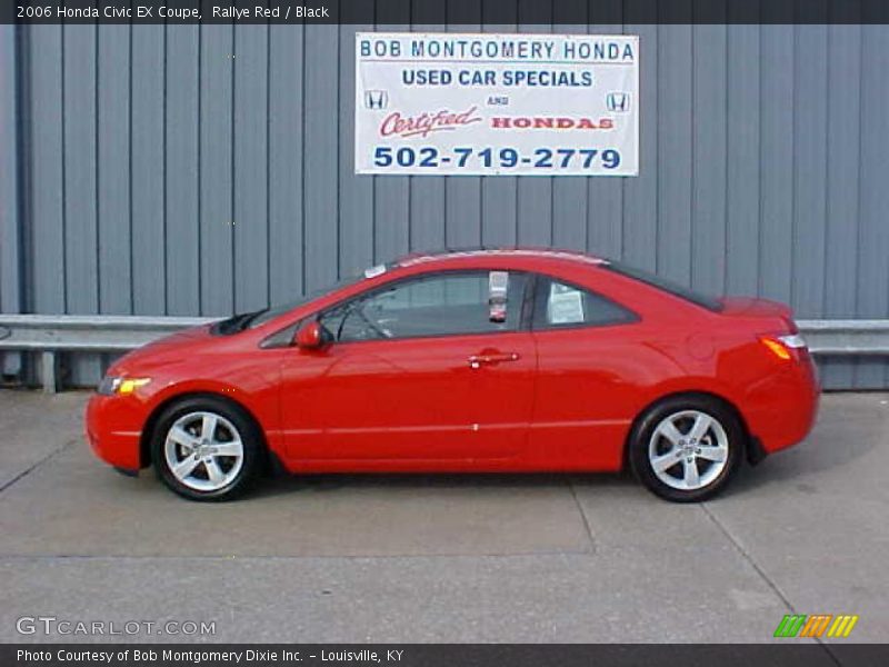 Rallye Red / Black 2006 Honda Civic EX Coupe