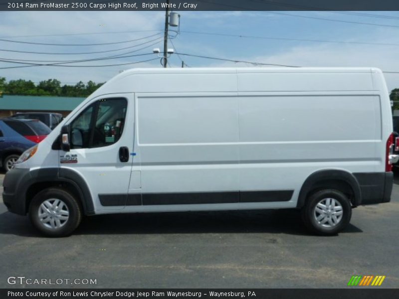 Bright White / Gray 2014 Ram ProMaster 2500 Cargo High Roof