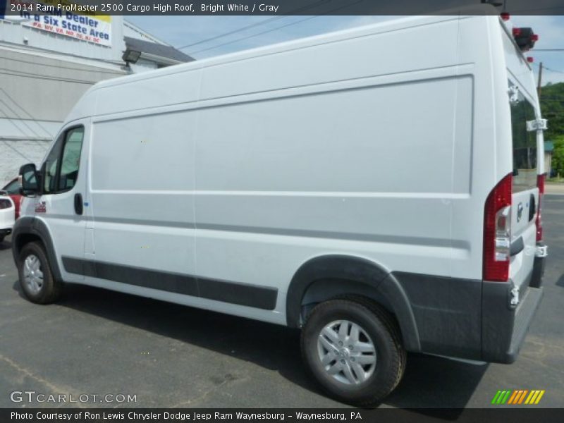 Bright White / Gray 2014 Ram ProMaster 2500 Cargo High Roof