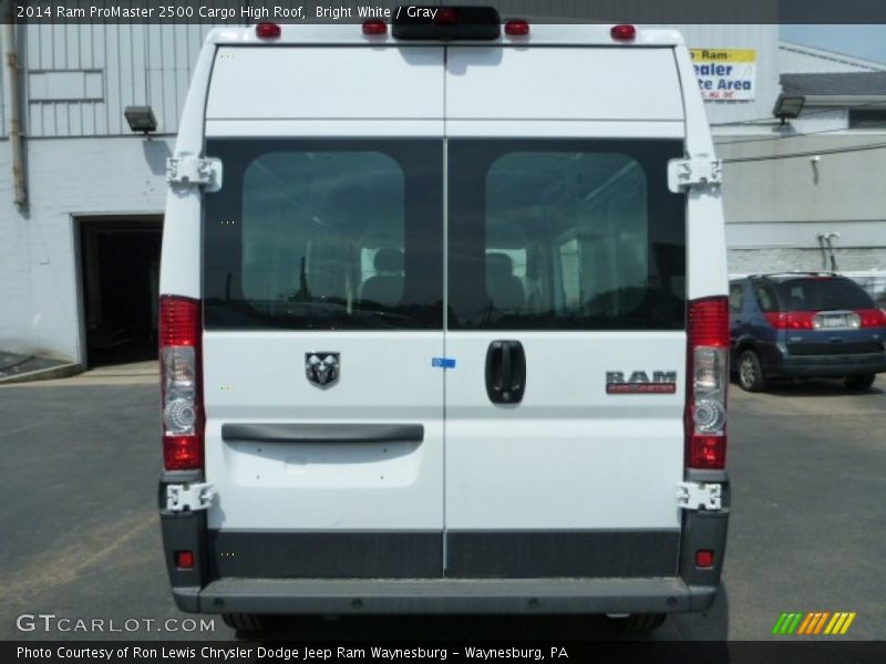 Bright White / Gray 2014 Ram ProMaster 2500 Cargo High Roof