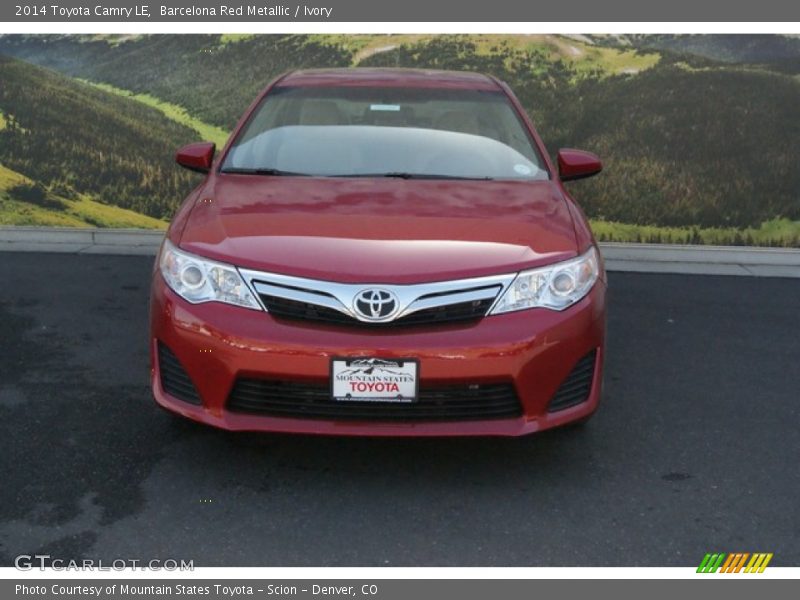 Barcelona Red Metallic / Ivory 2014 Toyota Camry LE