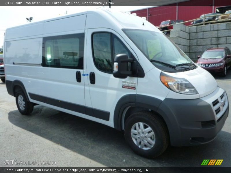 Bright White / Gray 2014 Ram ProMaster 2500 Cargo High Roof