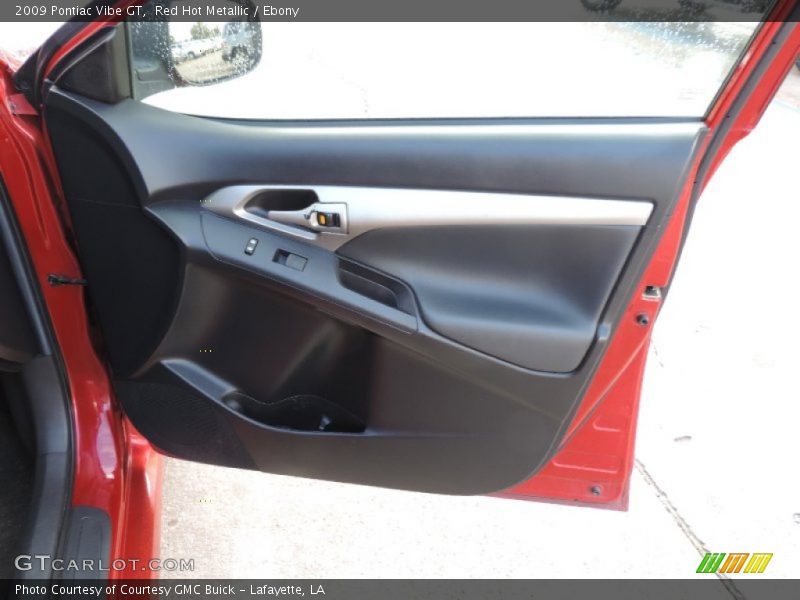 Red Hot Metallic / Ebony 2009 Pontiac Vibe GT