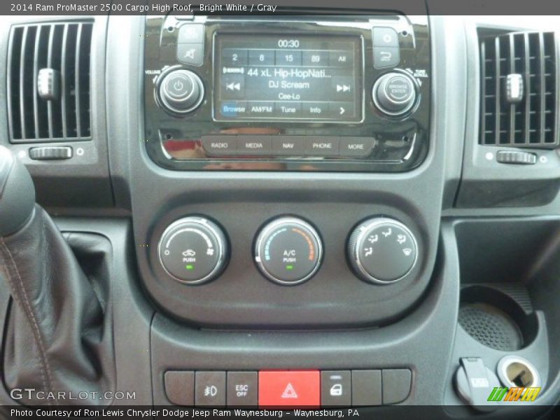 Bright White / Gray 2014 Ram ProMaster 2500 Cargo High Roof