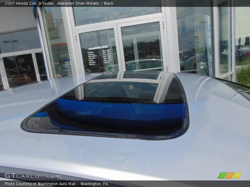 Alabaster Silver Metallic / Black 2007 Honda Civic Si Sedan
