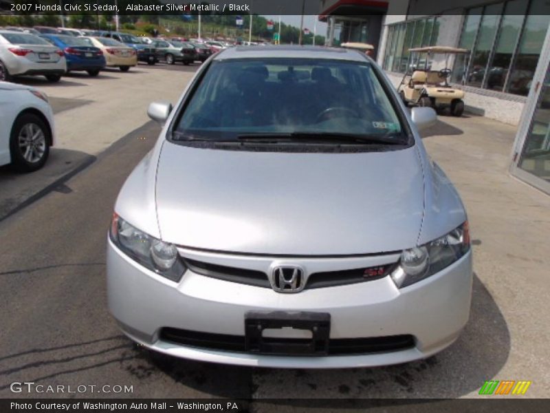 Alabaster Silver Metallic / Black 2007 Honda Civic Si Sedan