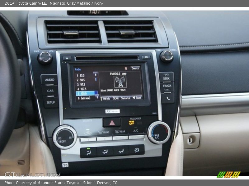 Magnetic Gray Metallic / Ivory 2014 Toyota Camry LE