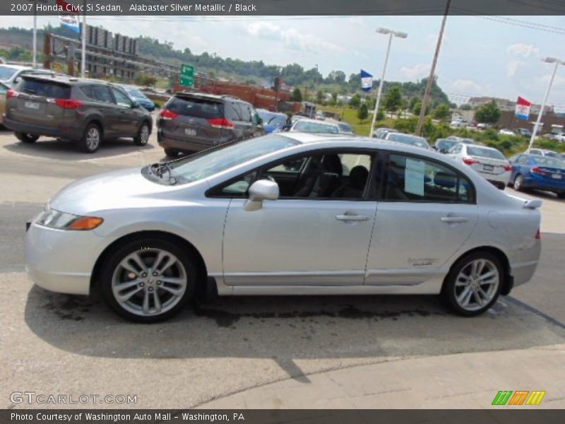Alabaster Silver Metallic / Black 2007 Honda Civic Si Sedan