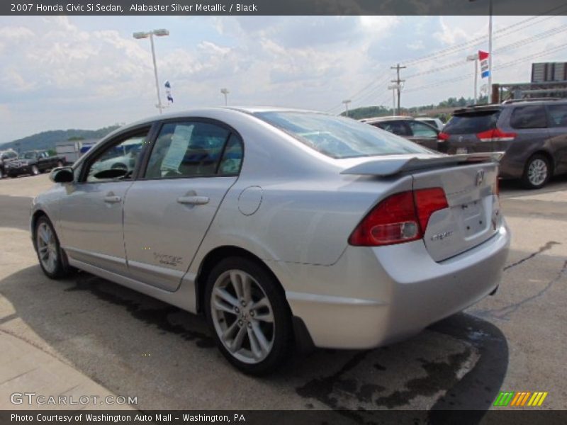 Alabaster Silver Metallic / Black 2007 Honda Civic Si Sedan