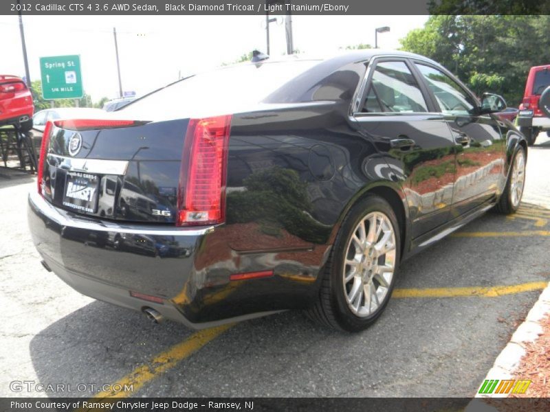 Black Diamond Tricoat / Light Titanium/Ebony 2012 Cadillac CTS 4 3.6 AWD Sedan