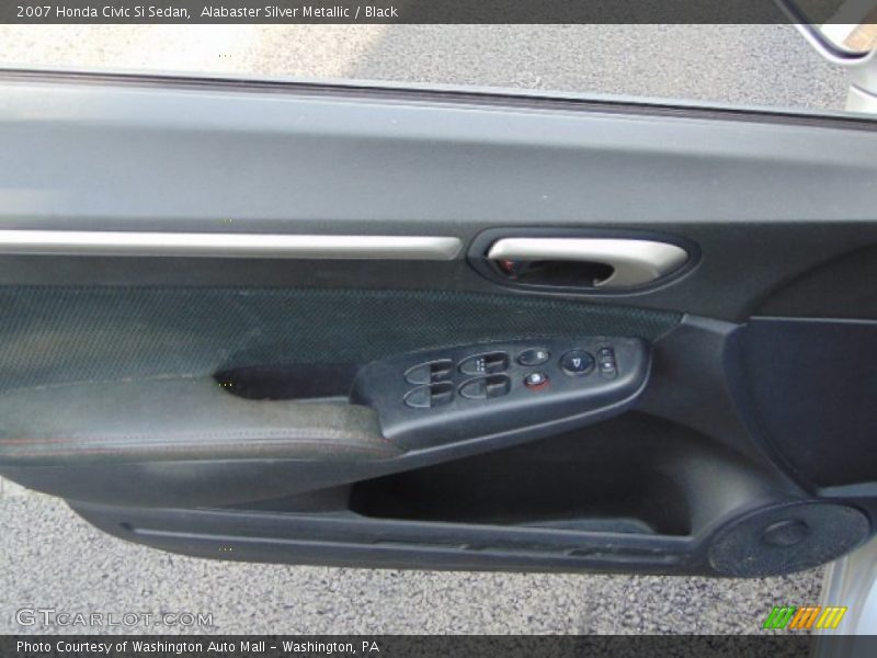 Alabaster Silver Metallic / Black 2007 Honda Civic Si Sedan