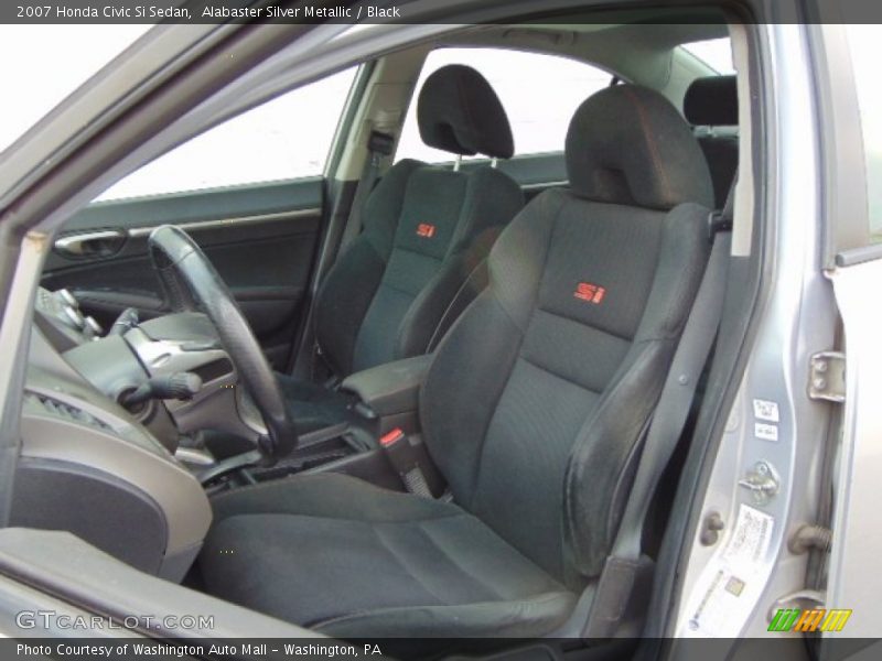 Alabaster Silver Metallic / Black 2007 Honda Civic Si Sedan