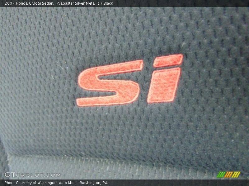 Alabaster Silver Metallic / Black 2007 Honda Civic Si Sedan