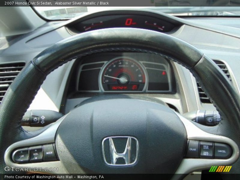 Alabaster Silver Metallic / Black 2007 Honda Civic Si Sedan