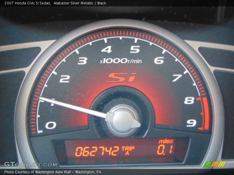 Alabaster Silver Metallic / Black 2007 Honda Civic Si Sedan