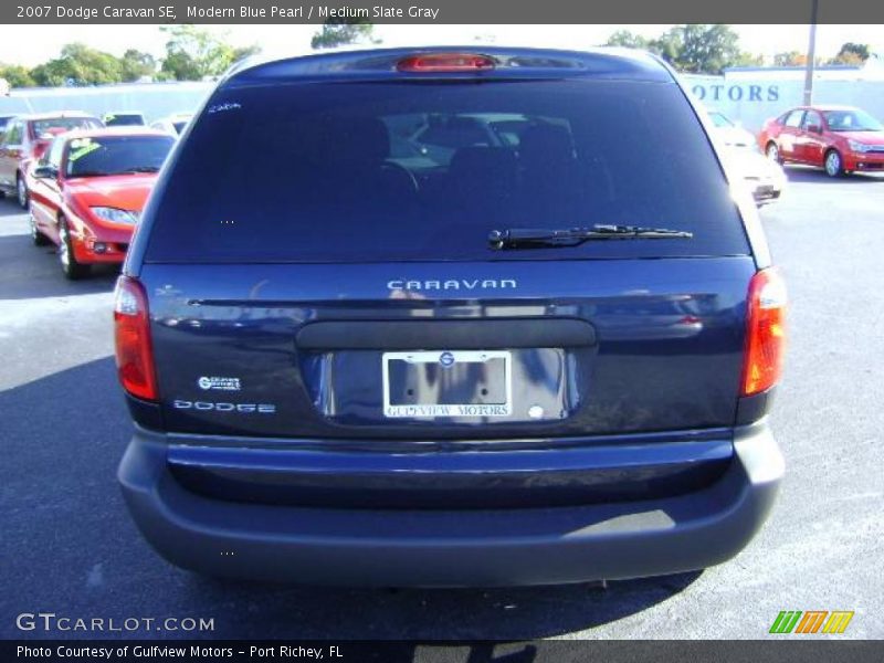 Modern Blue Pearl / Medium Slate Gray 2007 Dodge Caravan SE