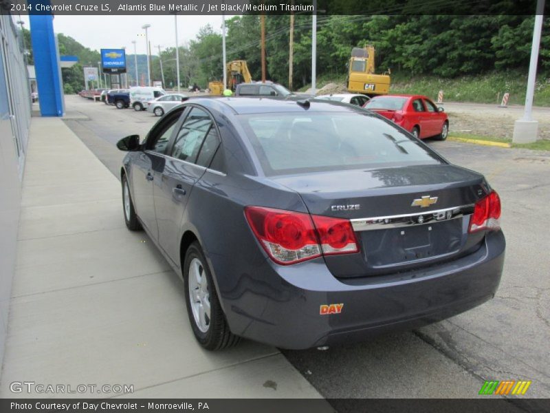 Atlantis Blue Metallic / Jet Black/Medium Titanium 2014 Chevrolet Cruze LS