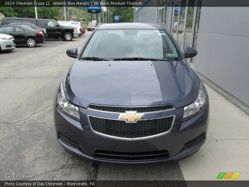 Atlantis Blue Metallic / Jet Black/Medium Titanium 2014 Chevrolet Cruze LS