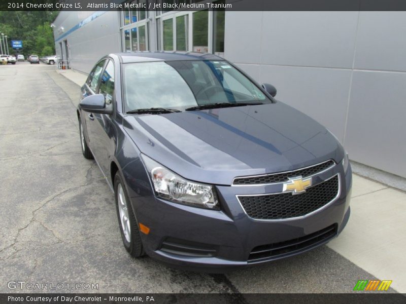 Atlantis Blue Metallic / Jet Black/Medium Titanium 2014 Chevrolet Cruze LS