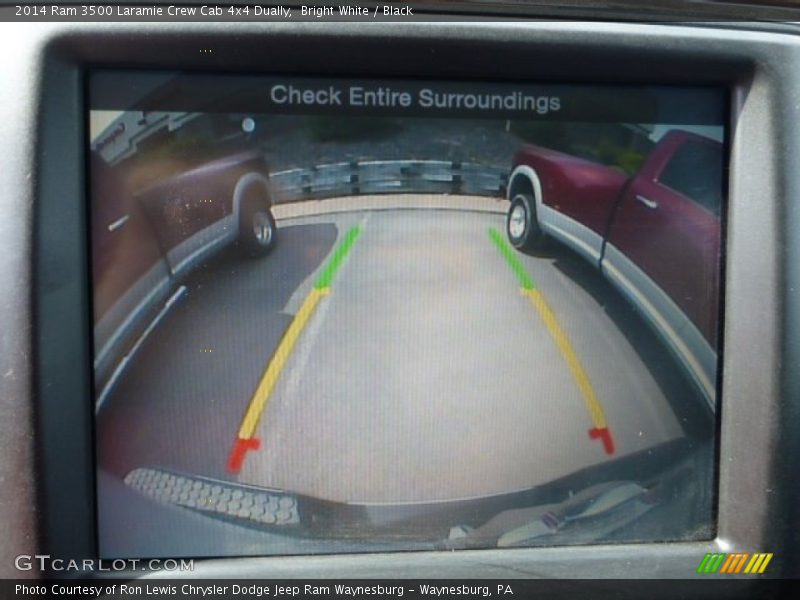 Bright White / Black 2014 Ram 3500 Laramie Crew Cab 4x4 Dually