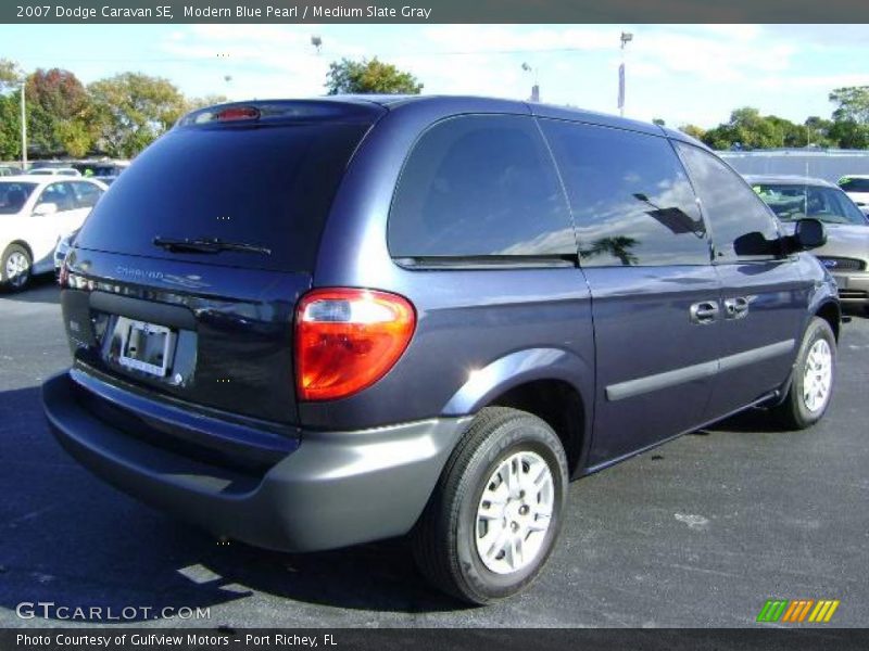 Modern Blue Pearl / Medium Slate Gray 2007 Dodge Caravan SE