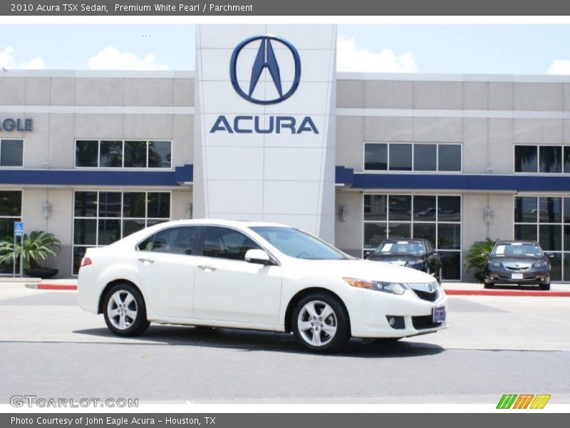 Premium White Pearl / Parchment 2010 Acura TSX Sedan