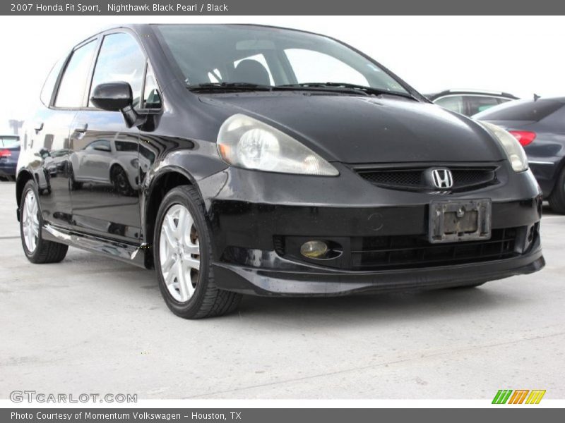 Nighthawk Black Pearl / Black 2007 Honda Fit Sport