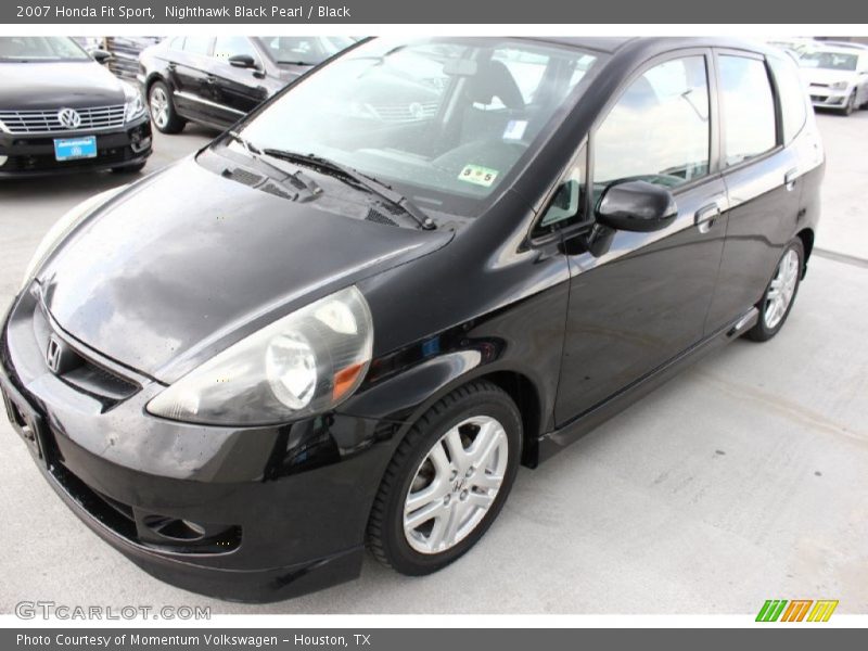 Nighthawk Black Pearl / Black 2007 Honda Fit Sport